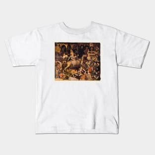 The Triumph of Death, Medieval fresco (N532/0029) Kids T-Shirt